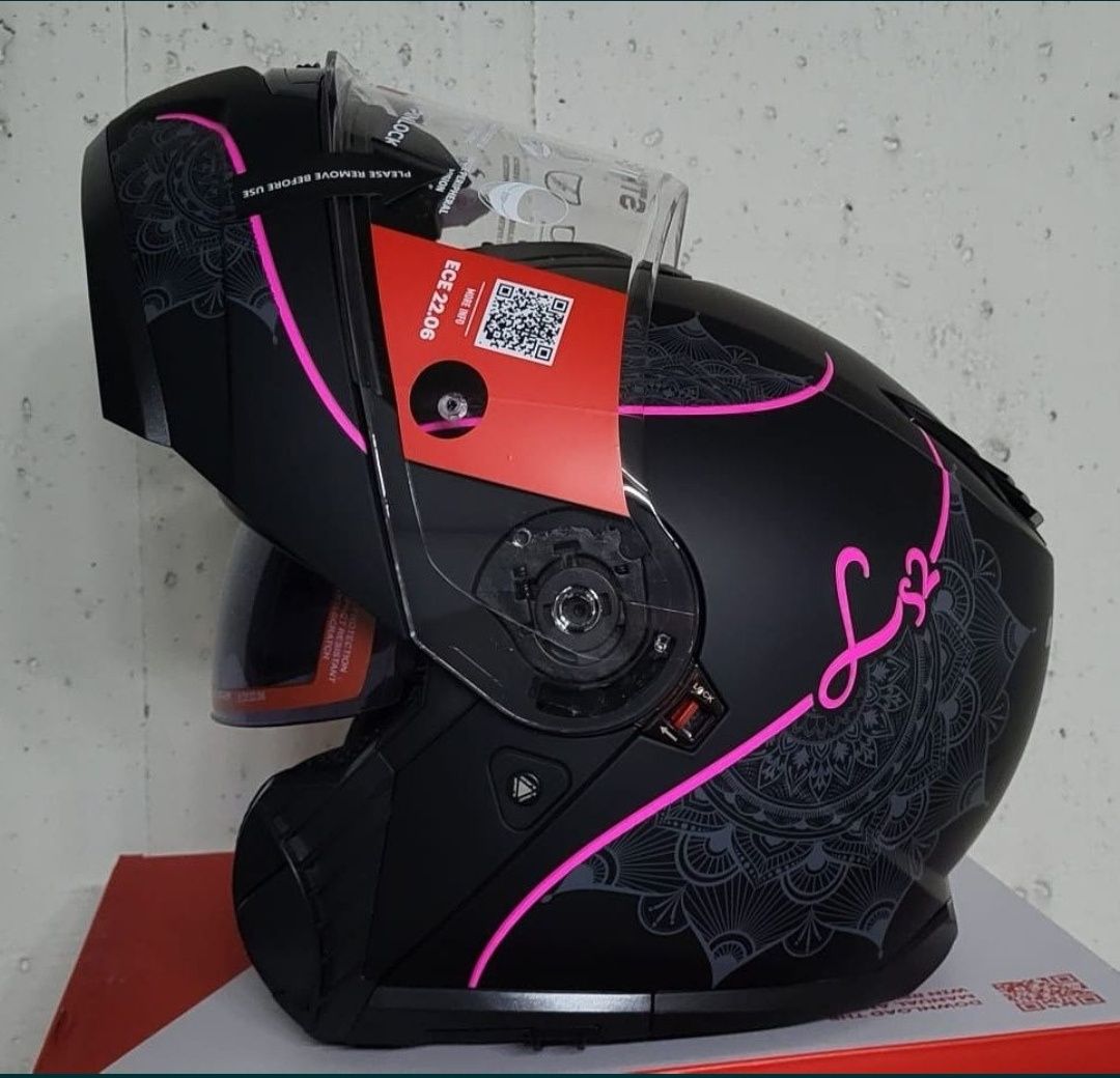 Capacete Modular Ls2 FF908 Strobe II Lux Matte Pink ( NOVOS )