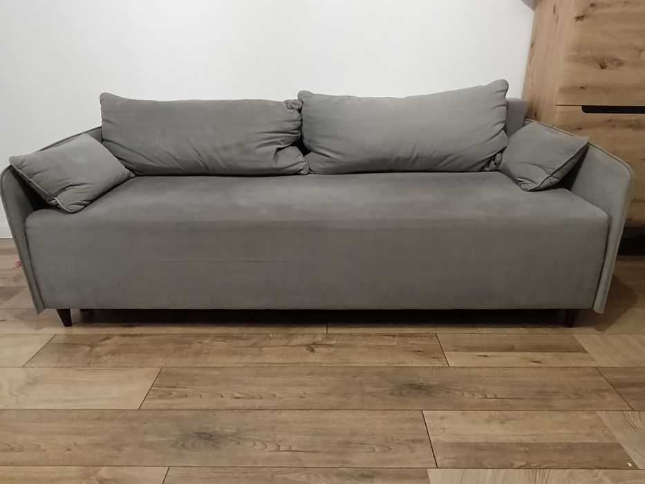 Sofa rozkładana szara BRW