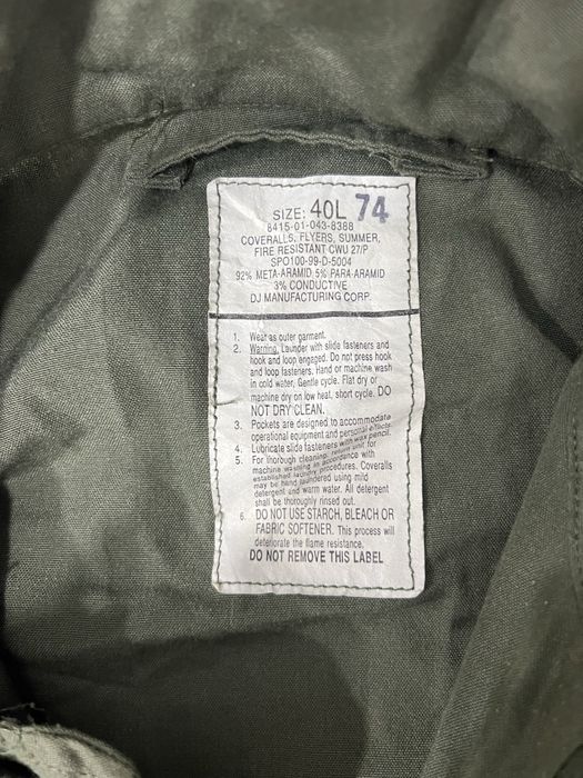 Льотний комбінезон US Army армії США CWU-27P, вогнестійкий