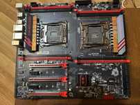 JGINYUE X99-8D4/2.5G Материнська плата