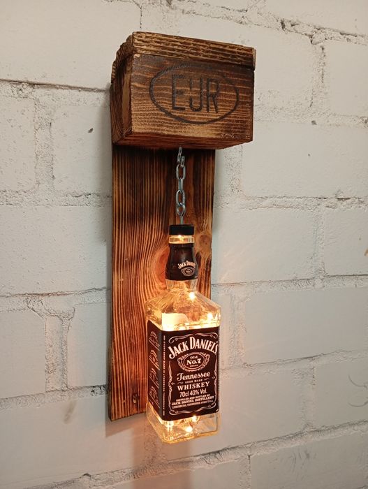 Lampa Jack Daniels prezent ozdoba whisky urodziny żywica popart loft