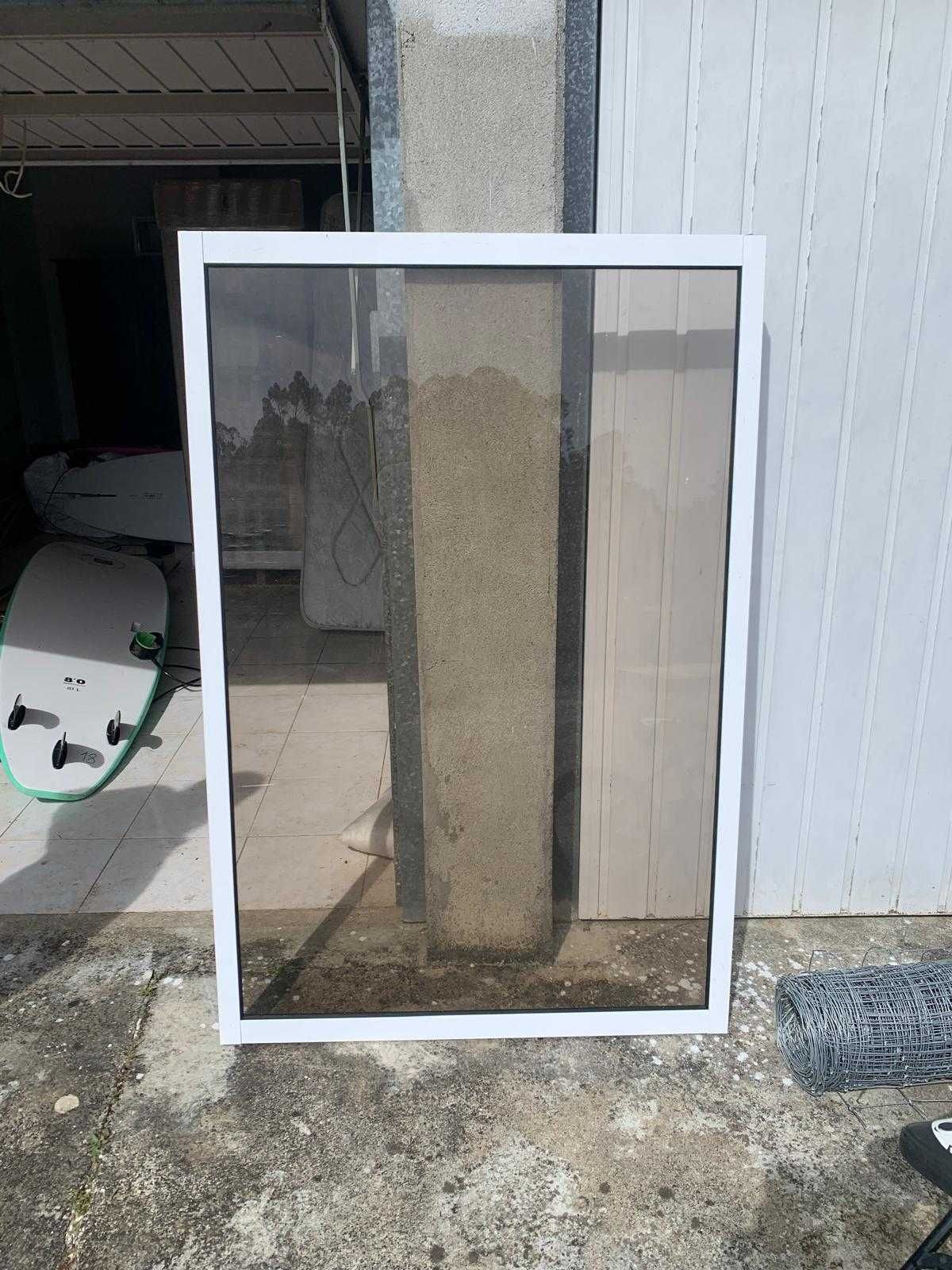 Janelas e portas deslizantes vidro simples aluminio sem aro