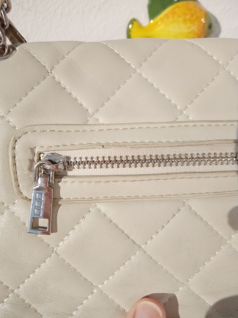 Mala tiracolo de ombro creme Misako