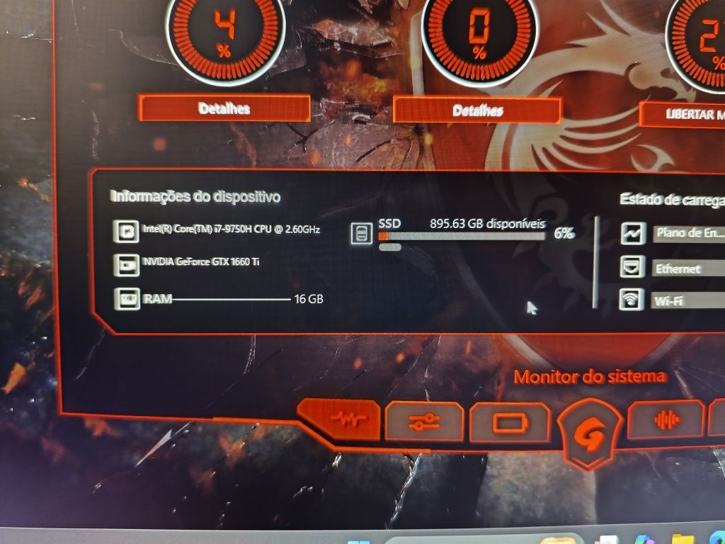 PC gamer i7 9750H Gtx 1660ti 16GB TECLADO RGB por tecla com caixa!
100