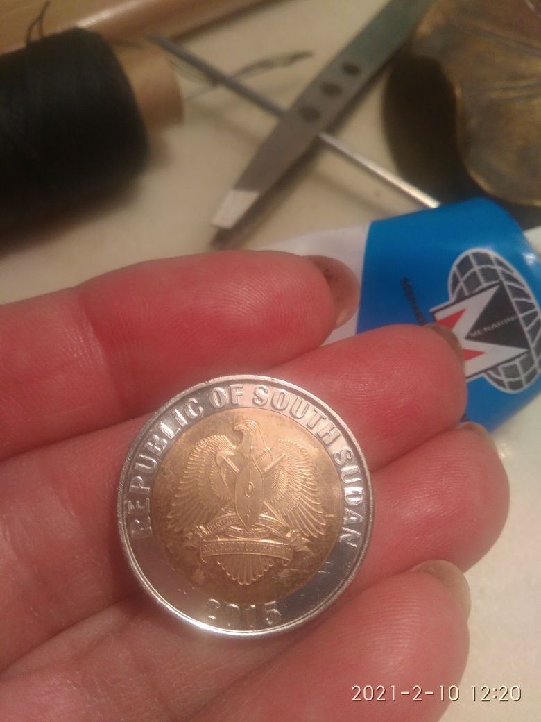 Монета 1 фунт для коллекции