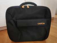 Czarna walizka kabinowa, na laptopa, kółka, Notebook trolley bag 15,4