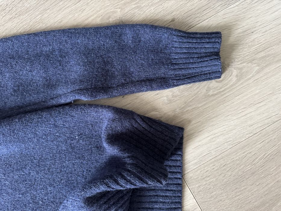 Синій шерстяний светр benetton S чоловічий