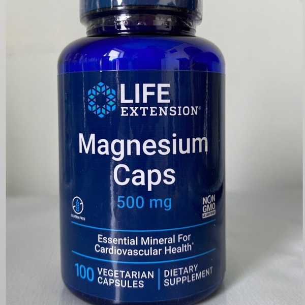 Магний, 500 мг в одной капсуле, США, 100 капсул, магне, магнэ