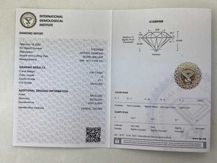 2 Diamantes selados de 0.80 carat. Par correspondente, com certificado