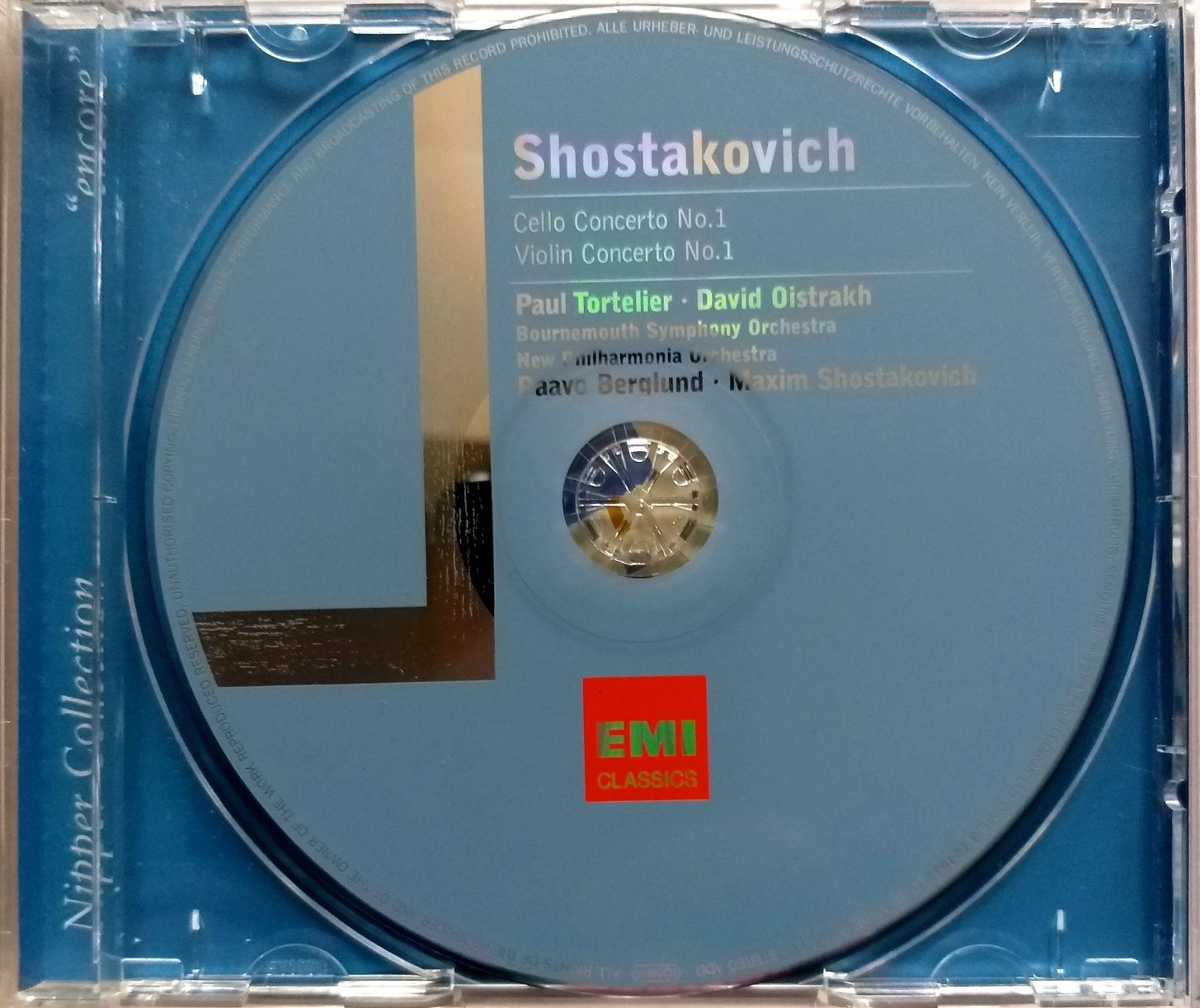 Shostakovich Cello & Violin Concertos Tortelier Oistrakh 2007r