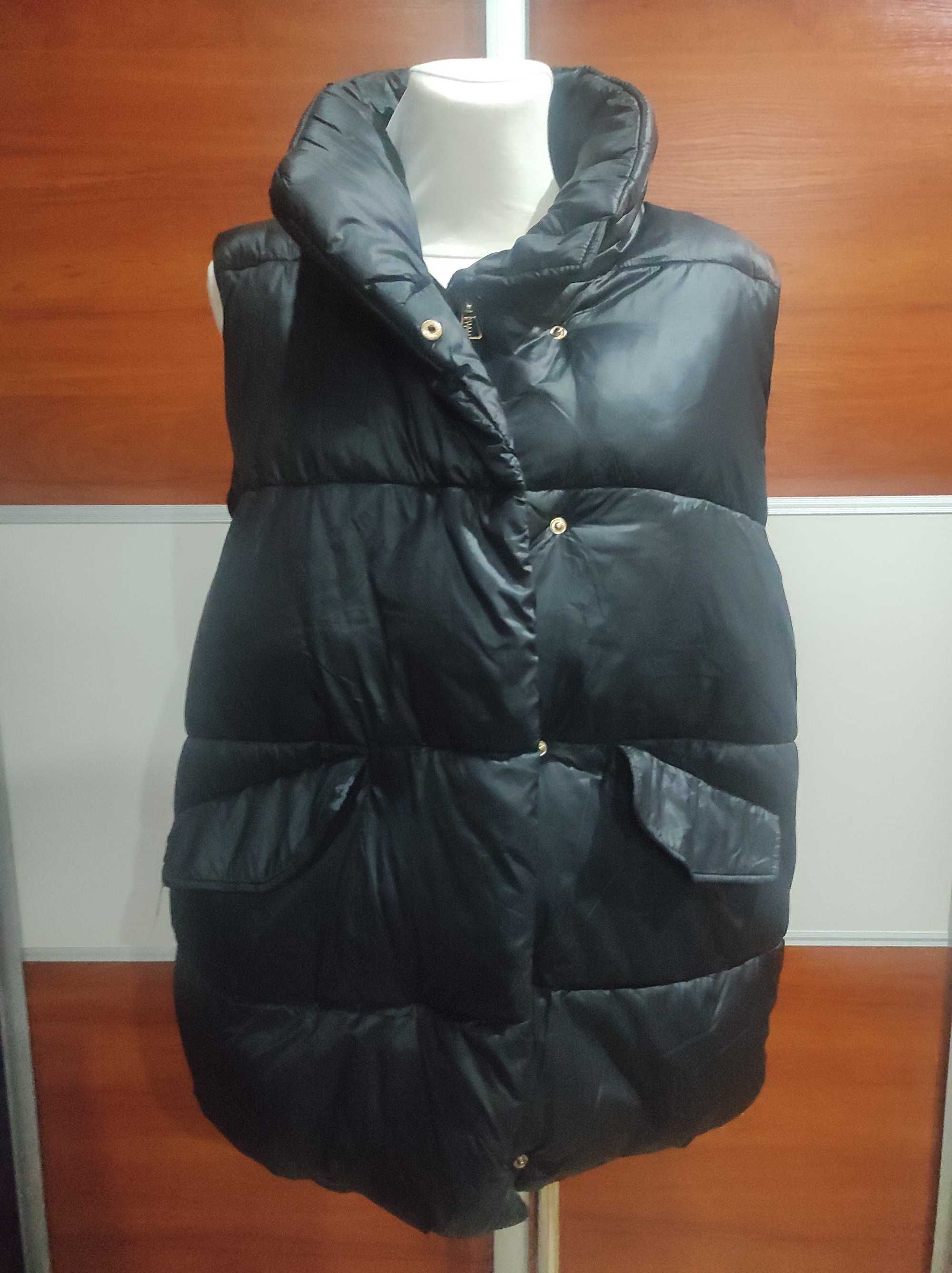 Kamizelka ocieplacz Sinsay M L XL oversize czarna nowa