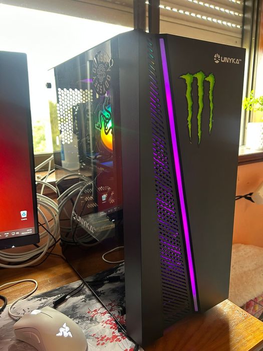 PC gaming+teclado+rato+fone