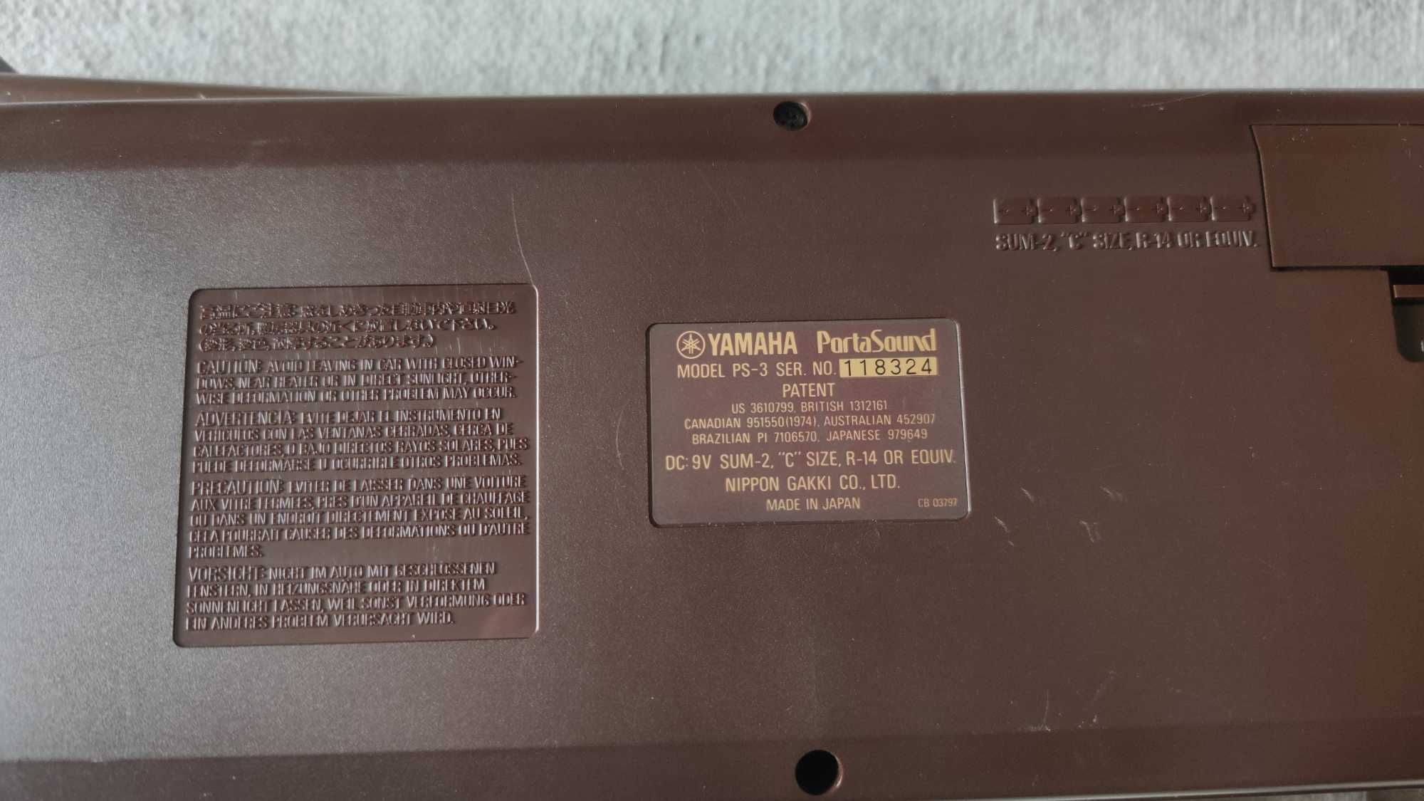 Teclado Yamaha PortaSound PS-3