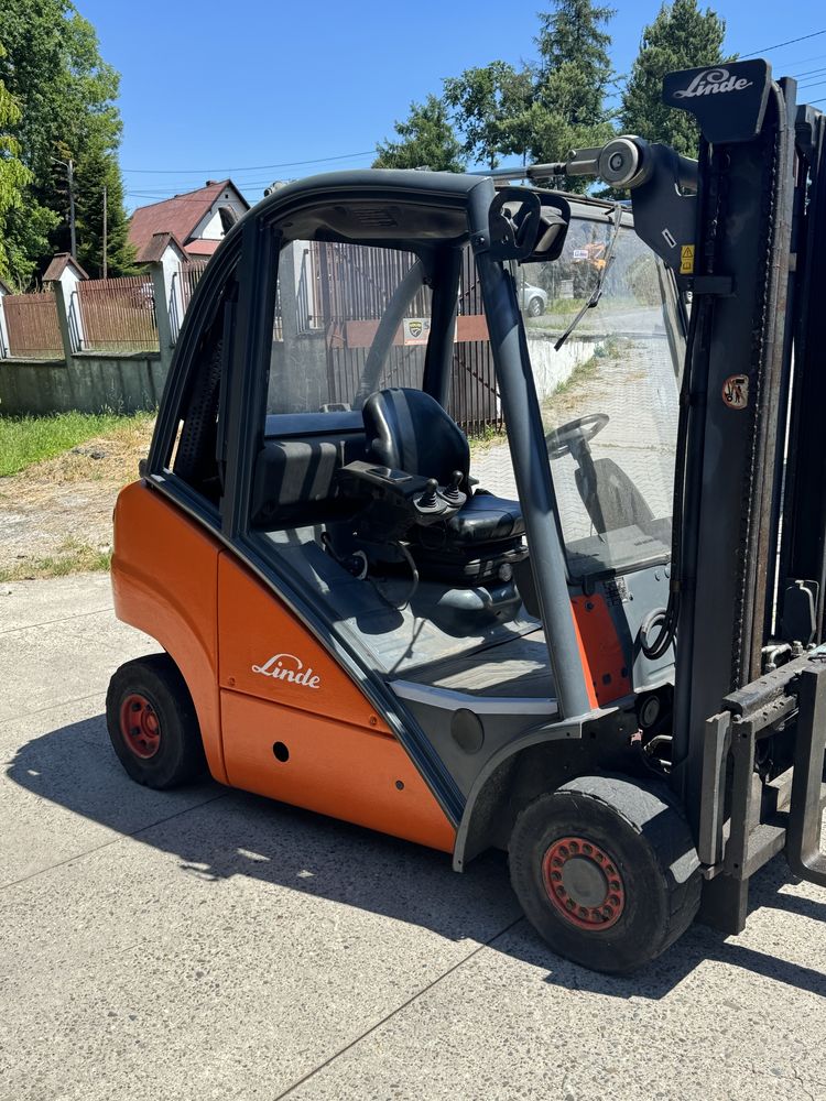 Wózek widłowy widlak Linde h25t 2005r na gaz wysoki przesuw boczny