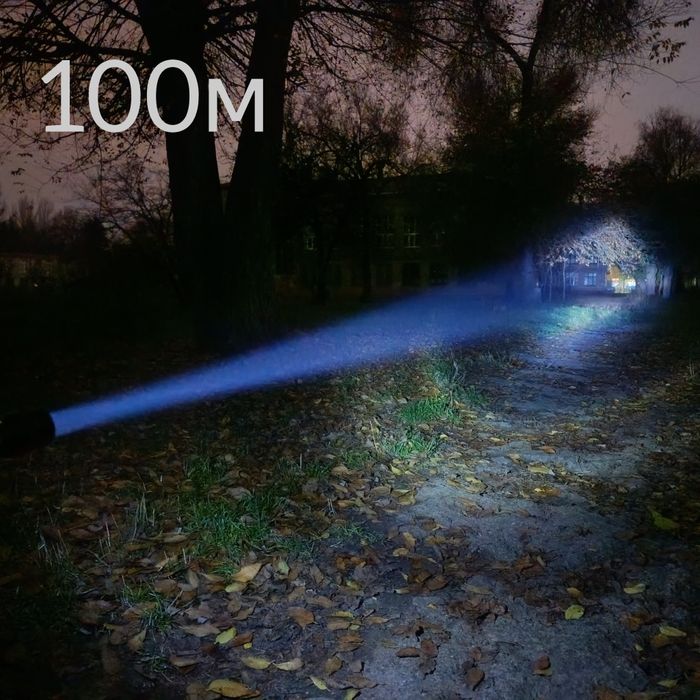 Ліхтар BL-520-T6+COB, Li-Ion 1000 мА/h., ЗУ microUSB, zoom, Box