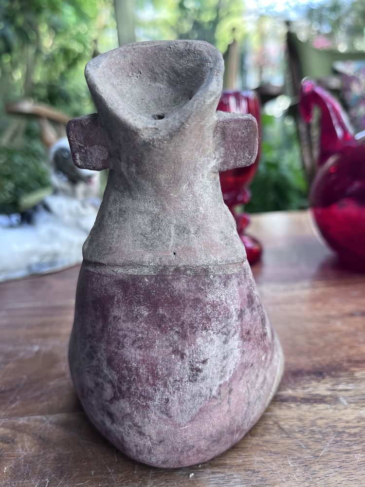 Ceramiczna figurka szamana kapłana Majów  Inków  Meksyk