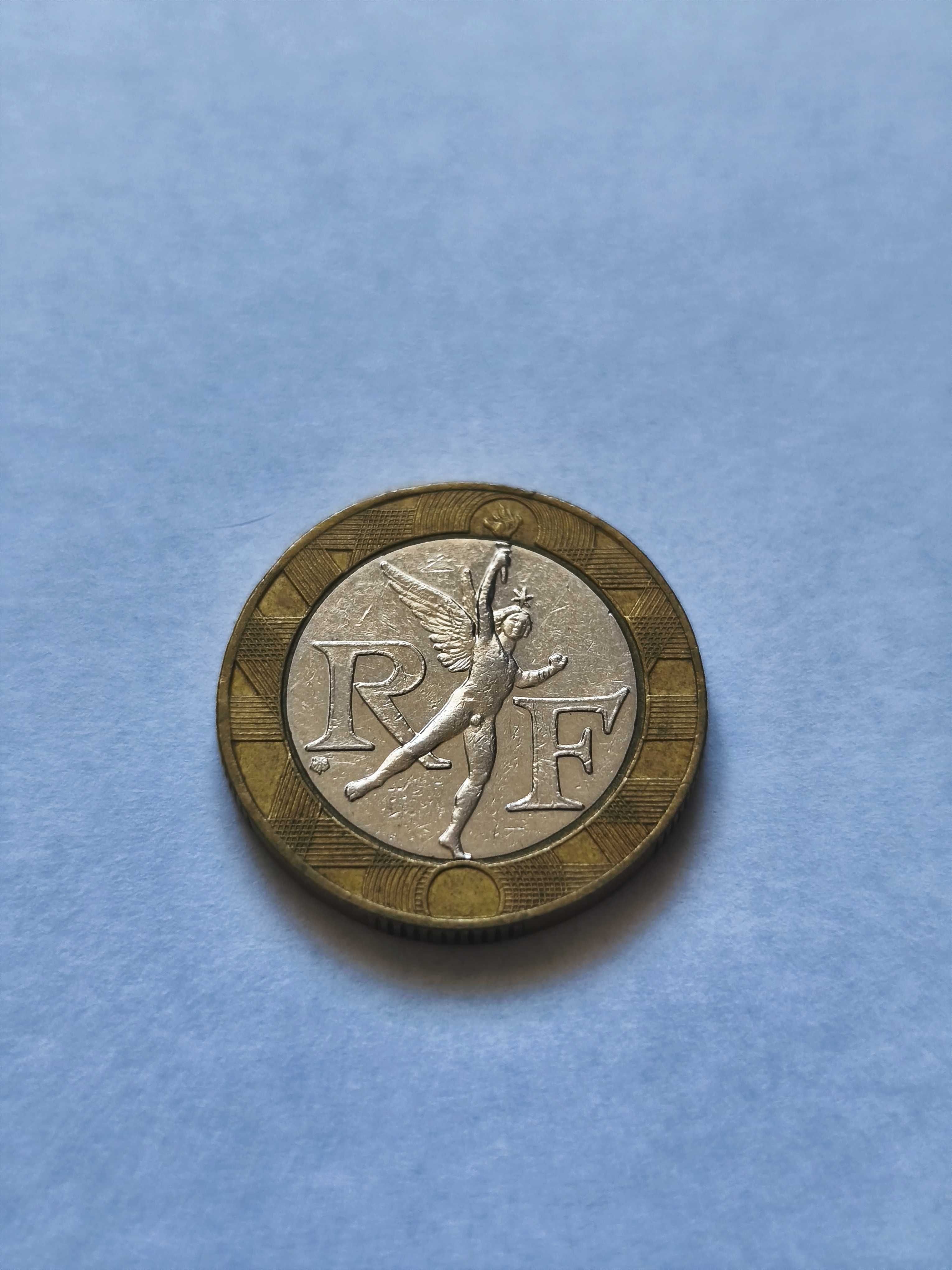 Stara Moneta Francja 10F Franki 1988r