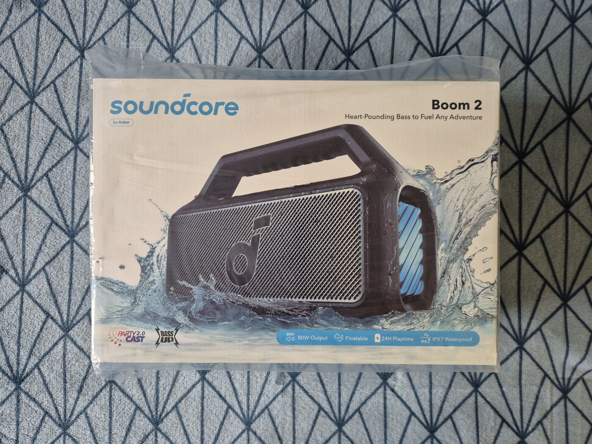Nowy Głośnik Soundcore Boom 2 Bluetooth Bezprzewodowy 80W IPX7 BT ŁÓDŹ