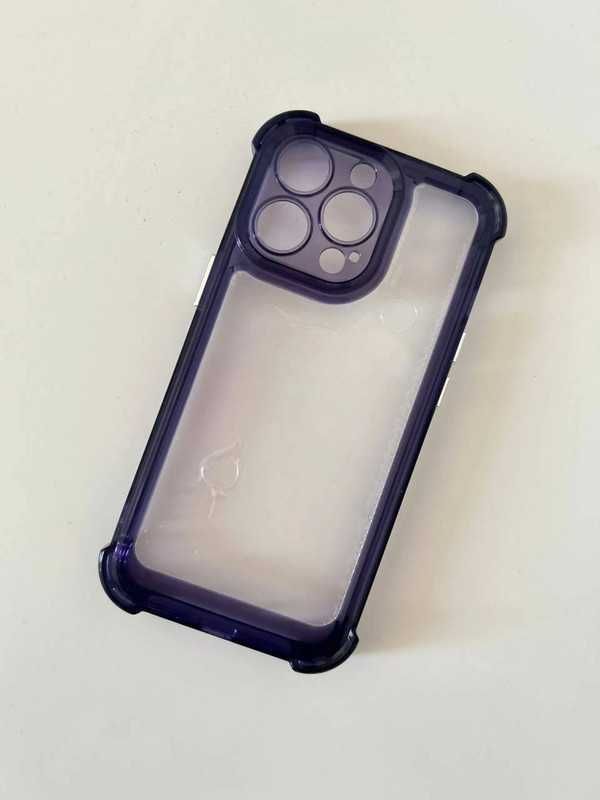 Etui ochronny case Iphone 13 Pro fioletowy przezroczysty
