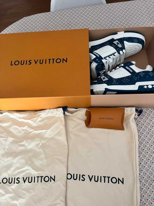 Louis Vuitton LowLvTrainerBlue Oryglnał Nowe Trampki MamKwit 42