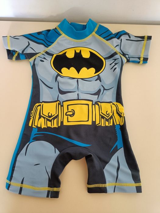 Kostium kąpielowy jednoczęściowy Batman dla chłopca zamek Next 8 kg