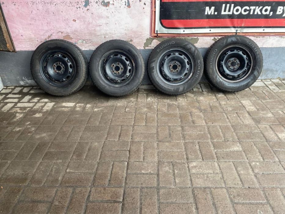 185/70/R14 комплект 4 шт 5/100 зима: Kumho 2шт+ Kleber 2шт