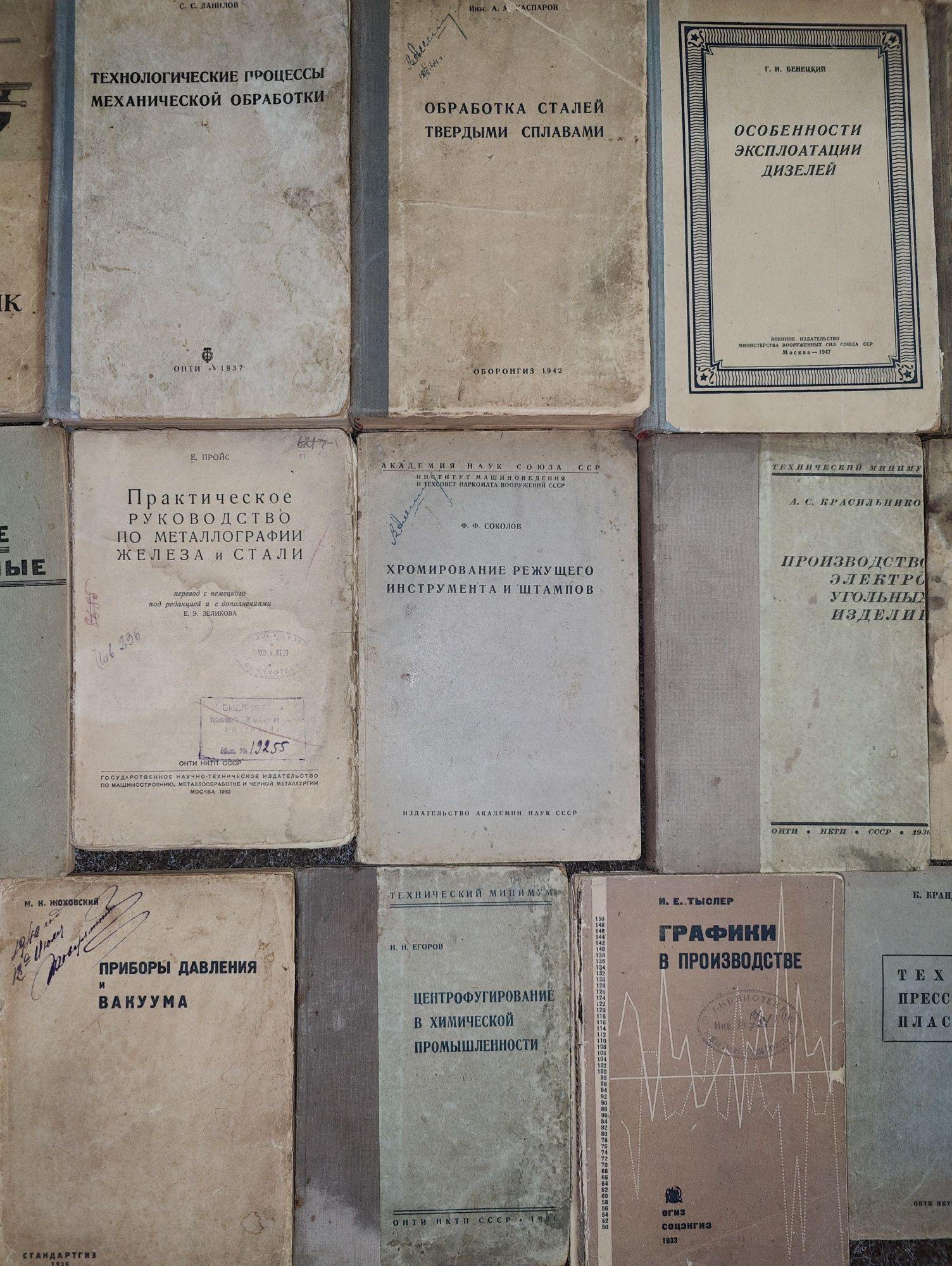 старые книги Станки Механика Горячая Обработка Металлов, дерева Дизели
