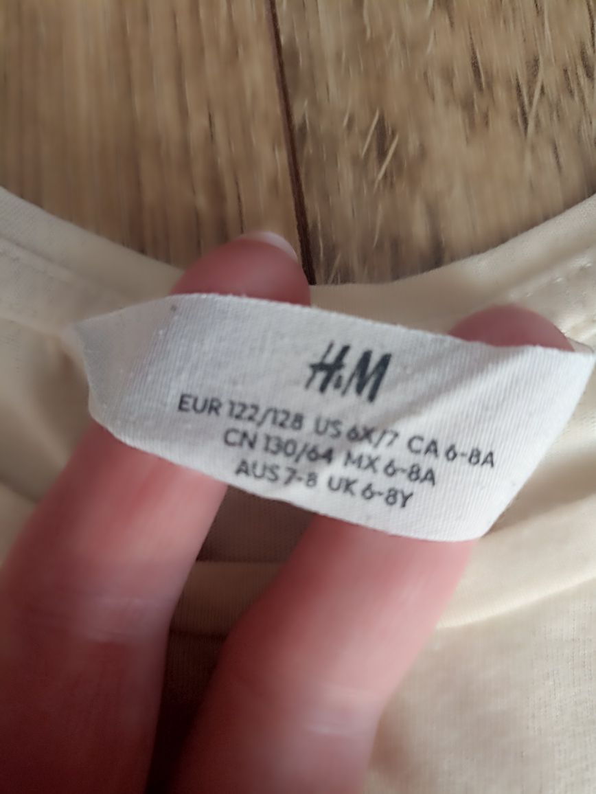 T-shirt 122/128 cekiny H&M