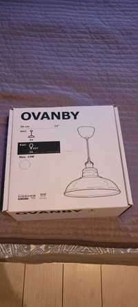 Lampa wisząca sufitowa Ovanby ikea szklany klosz loft vintage Nowa