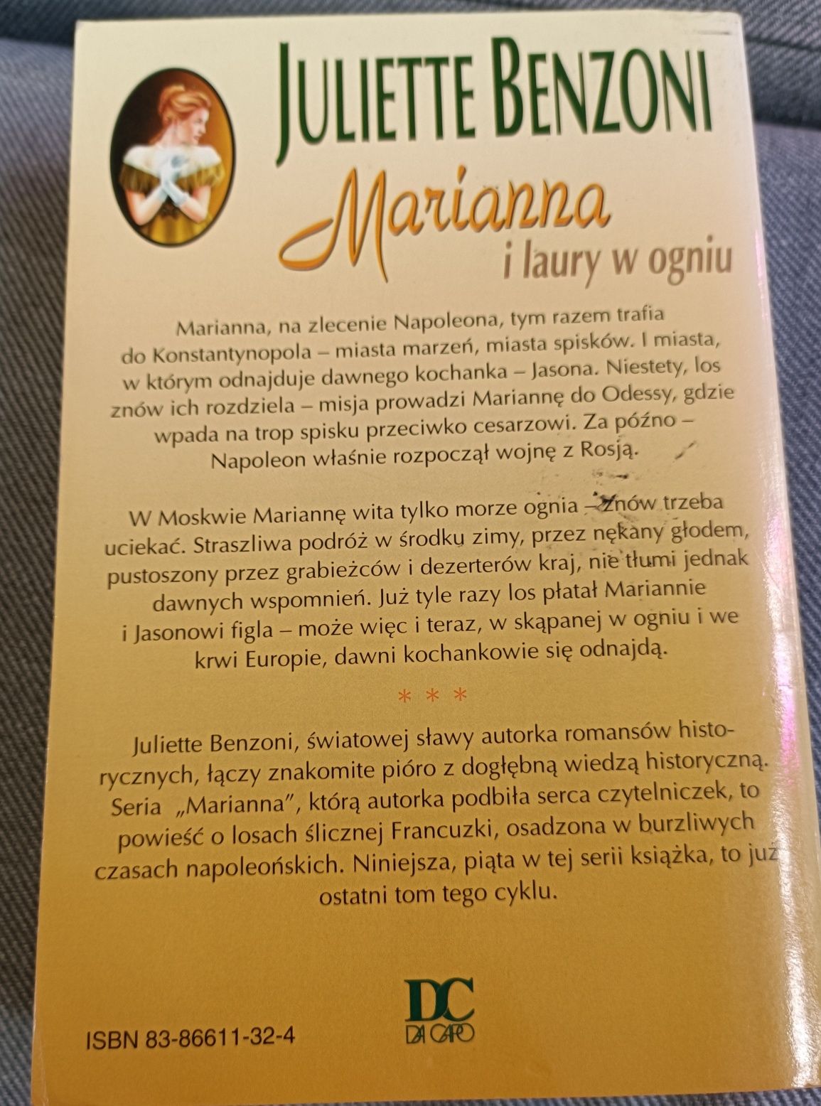 Juliette Benzoni, Marianna i laury w ogniu