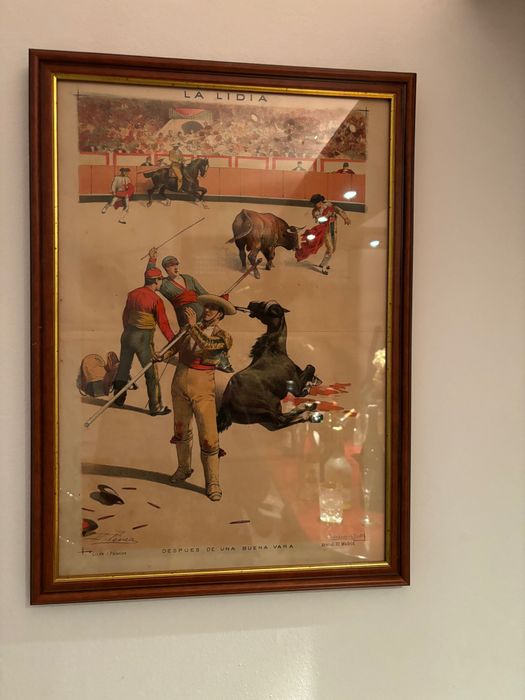 Dwie piękne Litografie z hiszpańska korridą