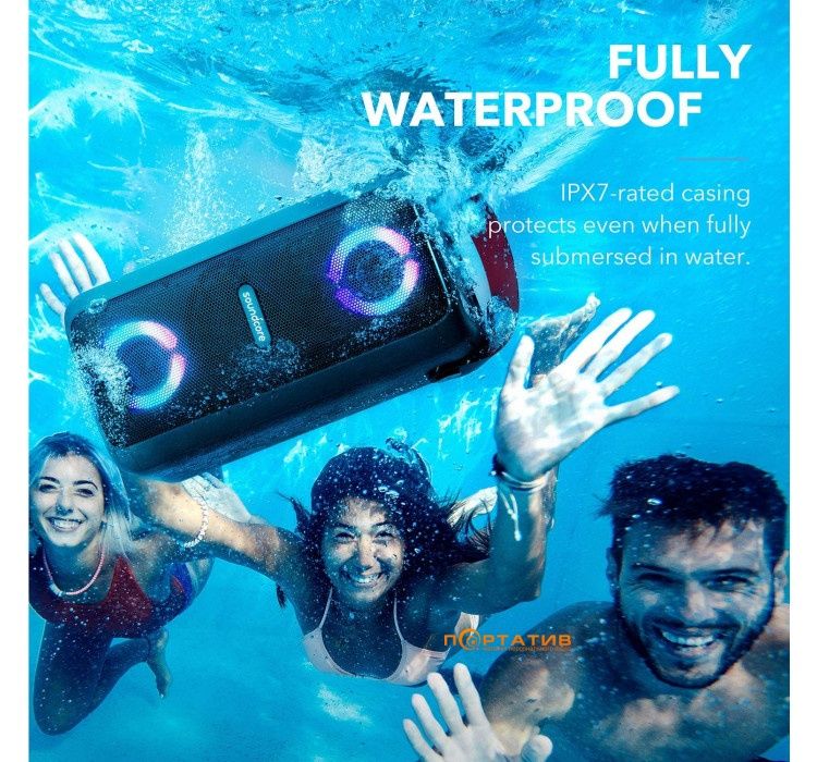 80w Anker Soundcore Mega Partybox + 2 мікрофона