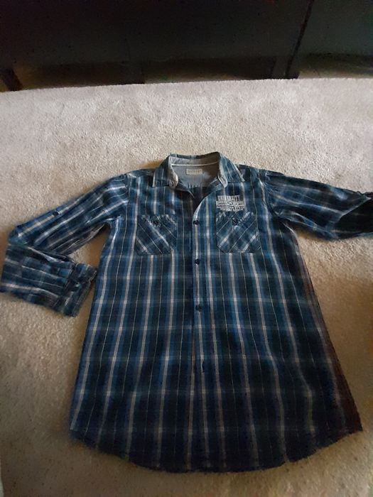 Camisa azul manga tiffosi