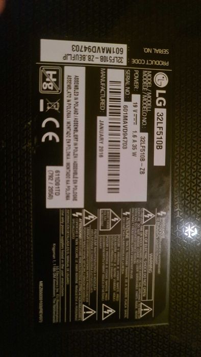 televisão Led 32" LG 32lf510b zb