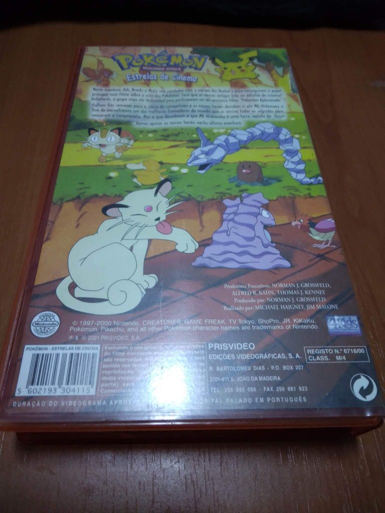 VHS: Pokémon Estrelas de Cinema (RARO)