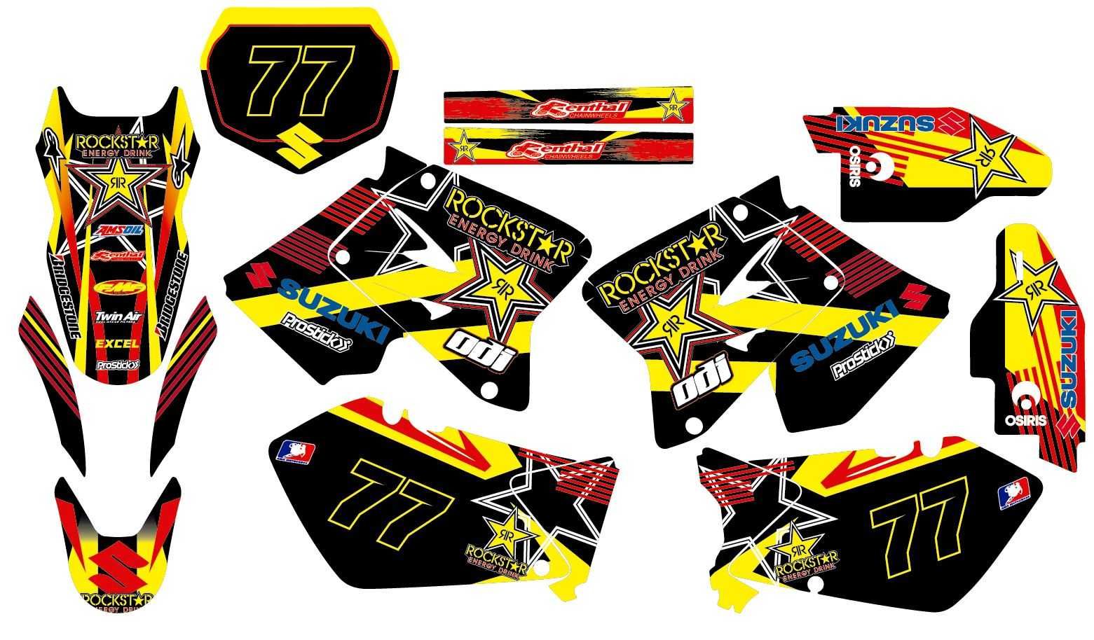 Kit autocolantes Suzuki RM RMZ 250 450