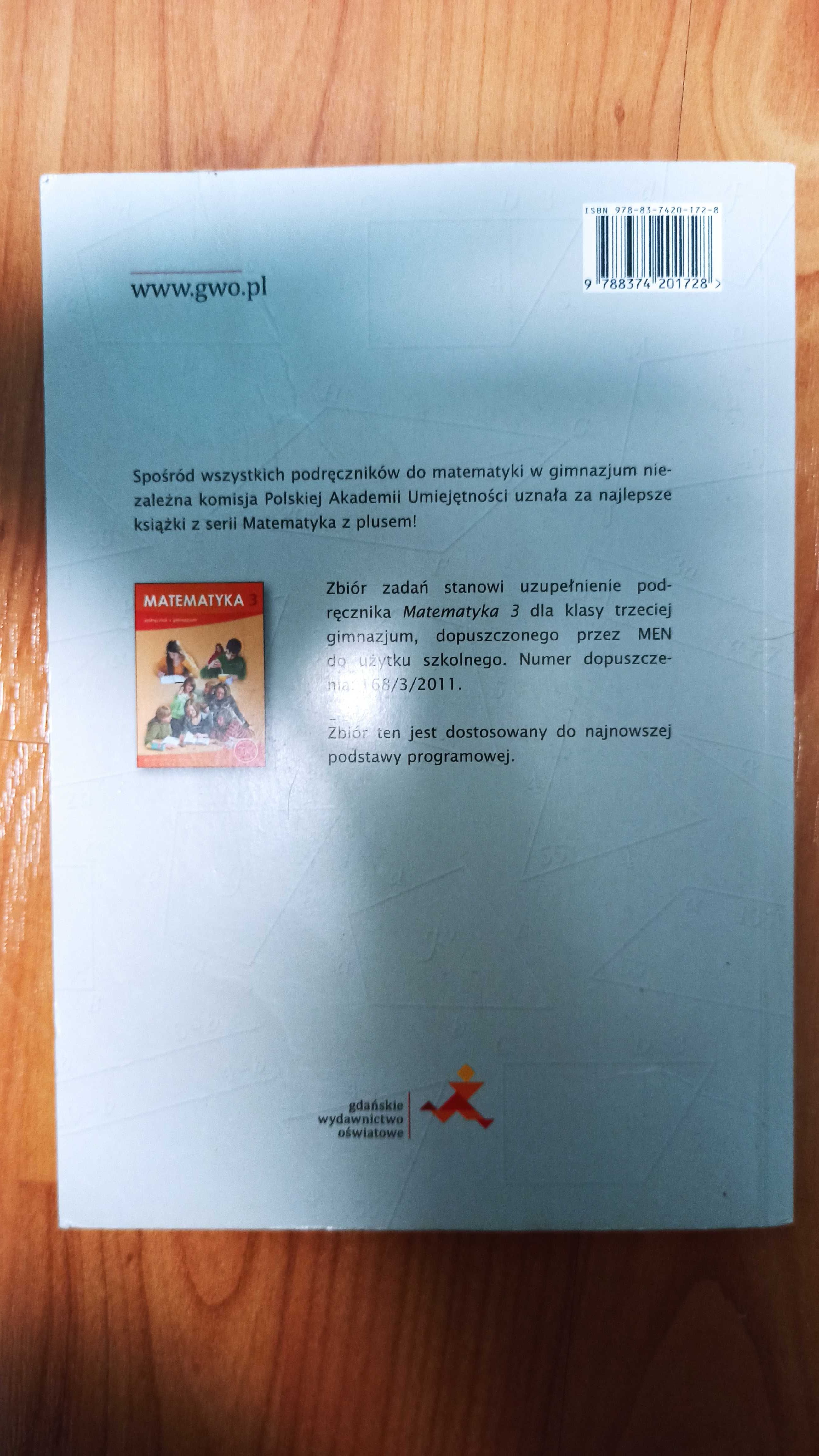 Matematyka 3 zbiór zadań gimnazjum