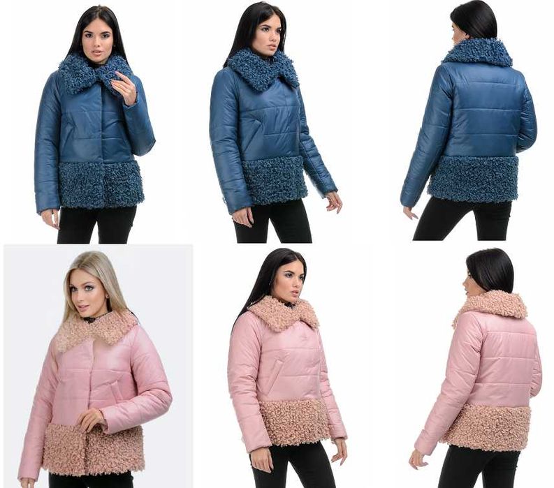 Куртка жіноча з штучним барашком розмір M-L