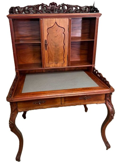 Unikatowy Sekretarzyk Lite Drewno Antyk XX Wiek