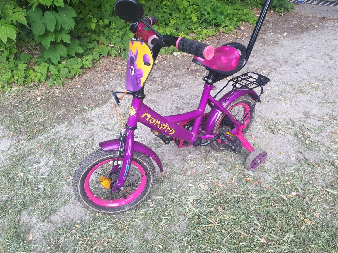 Велосипед двоколісний TILLY Monstro 12 T-212211 purple.Стан нового