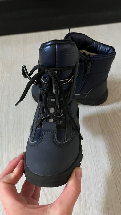 БроньТеплі дитячі зимові термо черевики водонепроникні на овчині