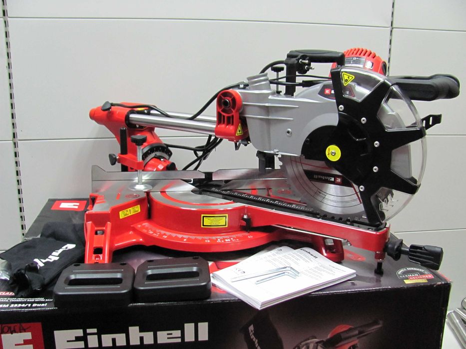 Пила торцювальна Einhell TC-SM 2534/1 Dual протяжка 340 мм з Німеччини