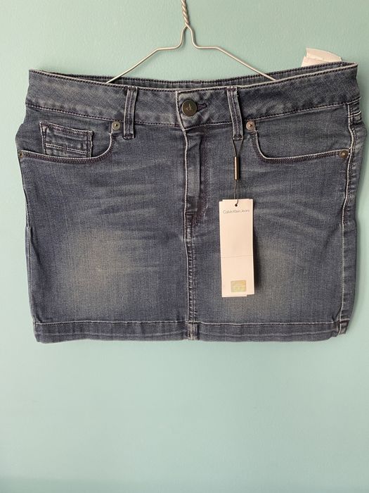 Spódniczka mini Calvin Klein, S, granat