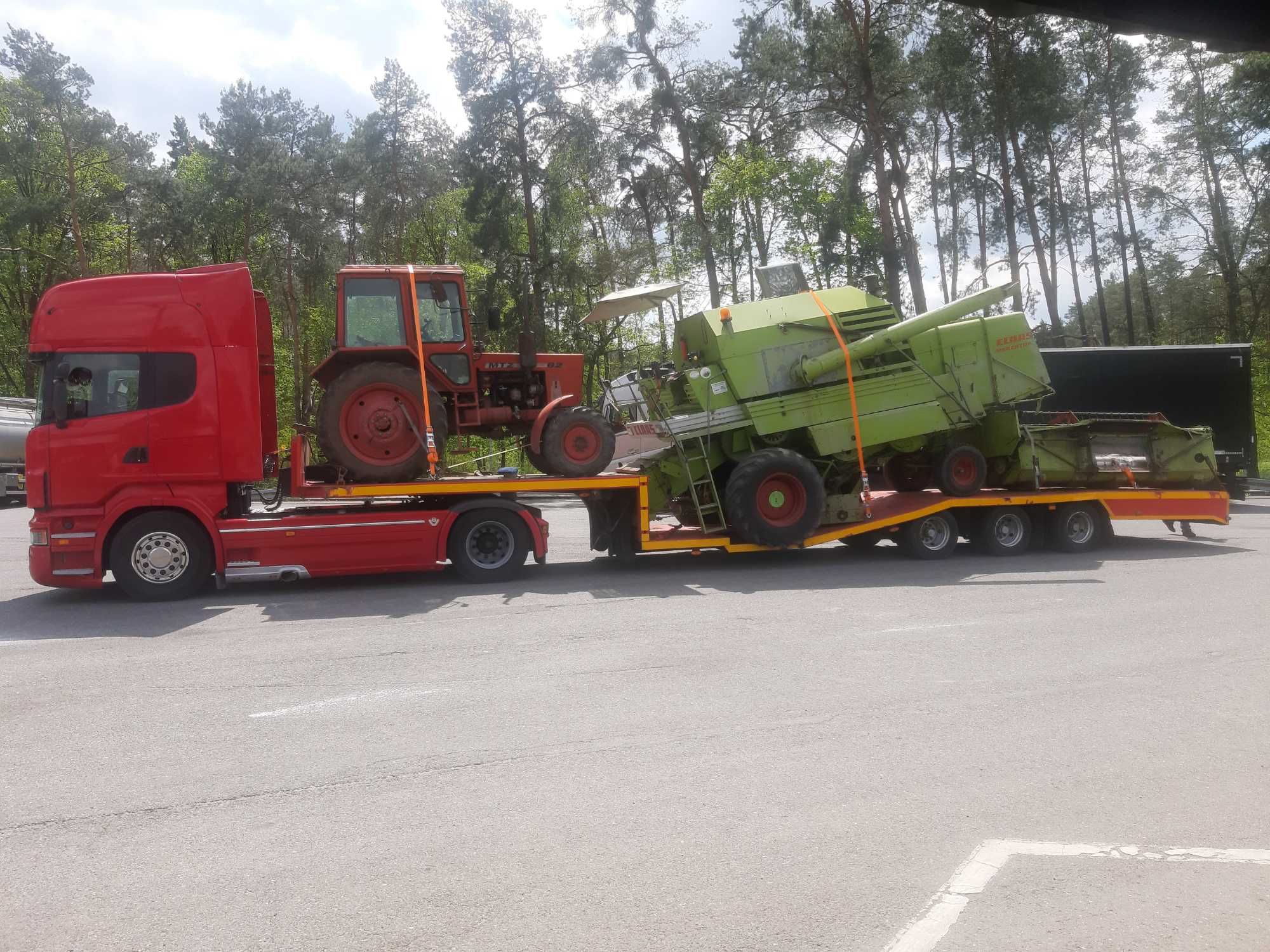 Pomoc Drogowa Transport Ciągników Rolniczych Maszyn Kombajnów..