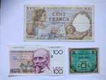 Banknoty Francja Belgia