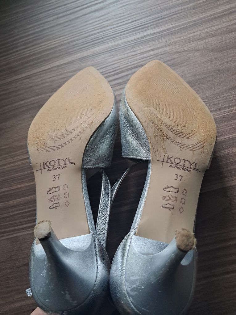 Buty ślubne Kotyl 6cm obcasie, rozm. 37