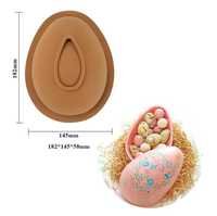 DUŻA śliczna foremka silikonowa JAJKO NIESPODZIANKA Wielkanoc