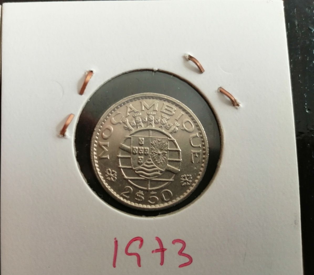 Moçambique, 2$50, 1965, 1973, cupro níquel