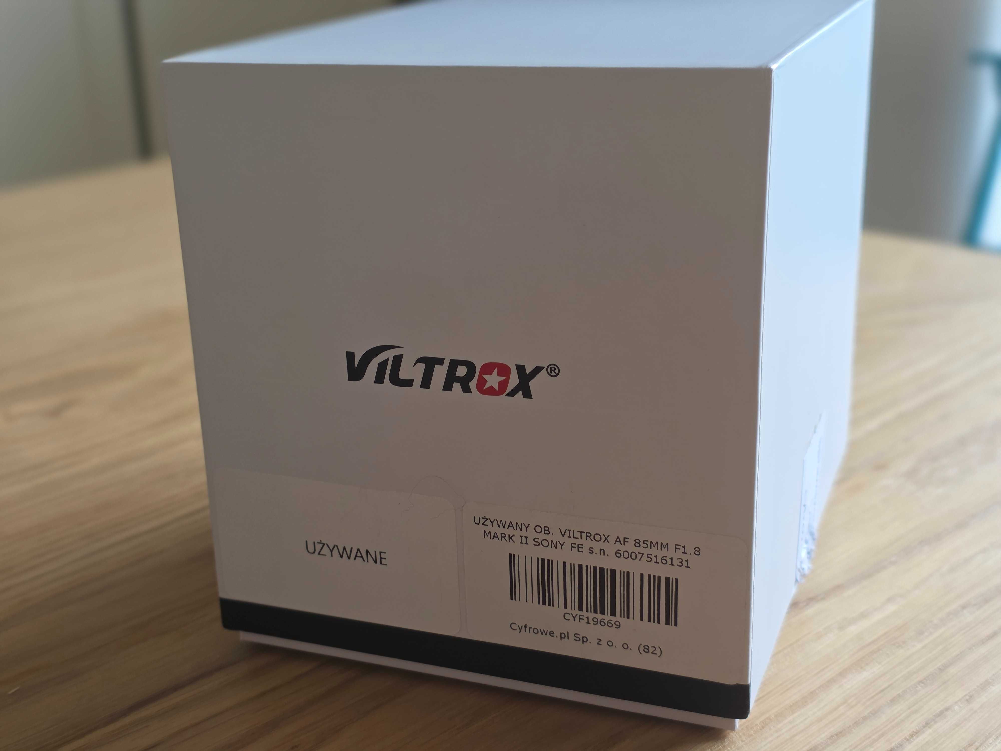 Viltrox AF 85mm F 1.8 STM II portretowy Sony E FE a7 gwarancja