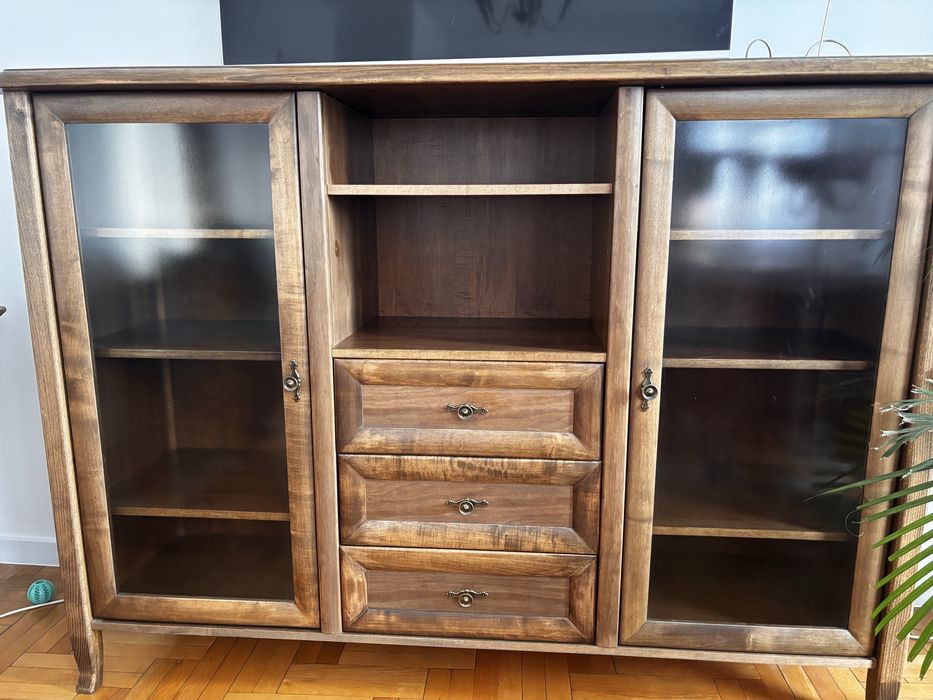 Zestaw, komoda z szafką rtv.